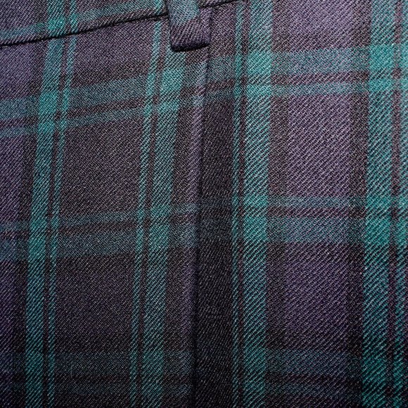 J. Crew Bi-Stretch Wool Tapered Pant in Black Watch Tartan - Picture 13 of 16